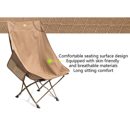 Portable Outdoor Folding Beach Chair, Lightweight High Back Camping Chairs with a Versatile Folding Chair, Sports Chair, Outdoor Chair & Lawn Chair L