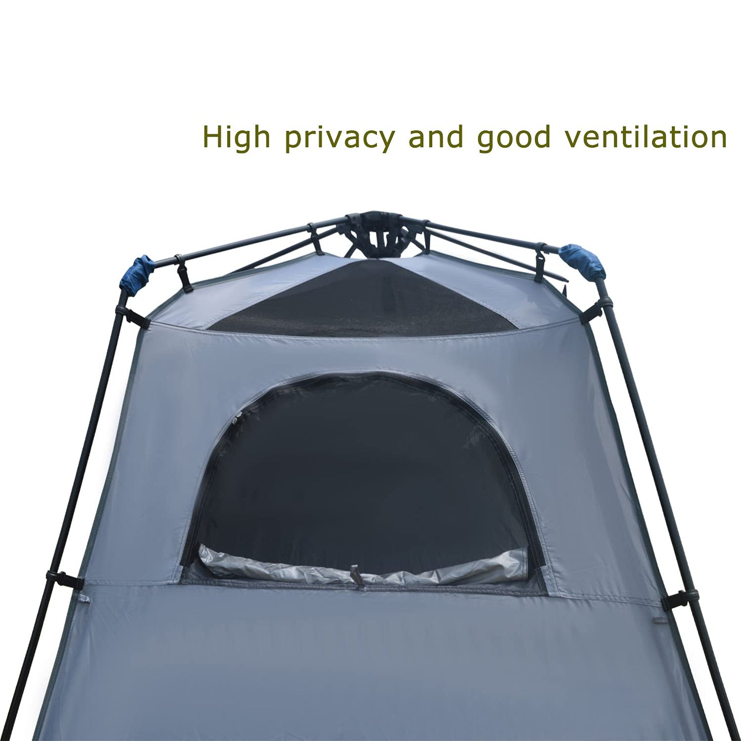 MOQI POP-UP Double Shower Tents/Ensuite/Twin Shower Tent/Portable 2 Rooms Camping Shower Tent,One Bathing Room and One Lavatory,Easy Set Up Privacy Shelter Dressing Room/Changing Room/Toilet Tent