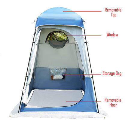 MOQI Oversize Shower Tent 95" H Privacy Shelter,Tall Bathroom Tent Portable Toilet Camp,Changing Tent Dressing Room Camp, Easy Set Up Outdoor Camping Privacy Shelter