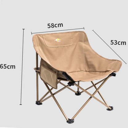 Camping Chair, Compact Backpacking Chair Lawn Chair with Side Pockets Portable Lightweight Heavy Duty Small Folding Chair for Picnic, Hiking, Beach, Fishing